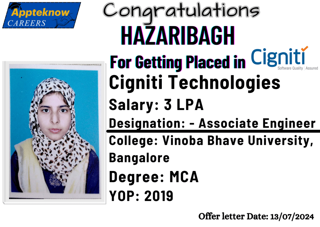 Appteknow Placements Hazaribagh